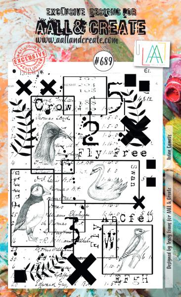 AALL and Create Avian Cameos  Stamps - Stempel A6