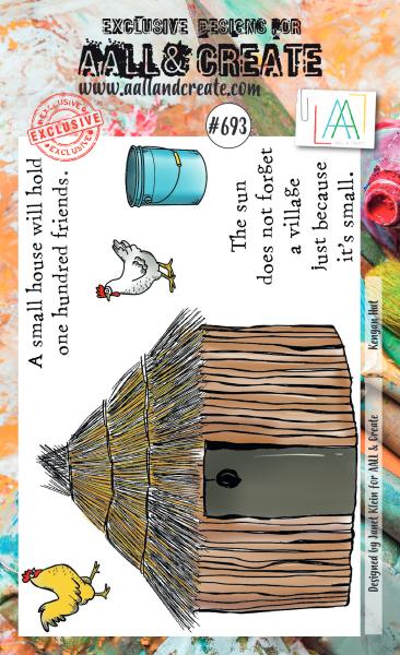 AALL and Create Kenyan Hut  Stamps - Stempel A6