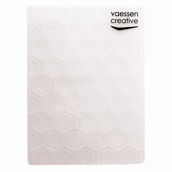 Vaessen Creative - Embossingfolder "Bienenwabe" - Prägefolder