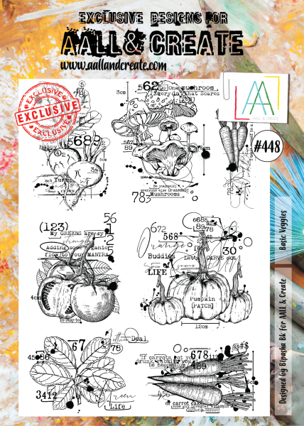 AALL and Create Basic Veggies  Stamps - Stempel A4