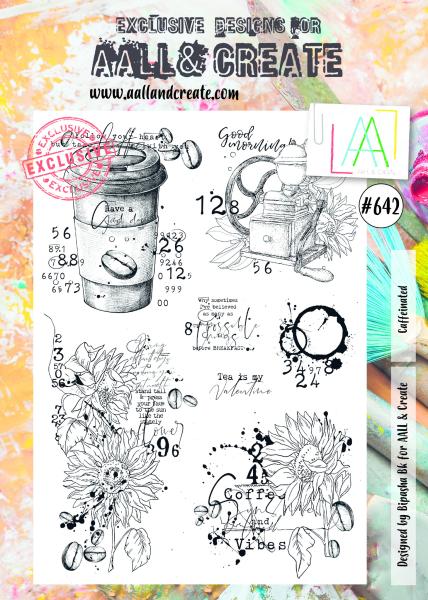 AALL and Create Caffeinated  Stamps - Stempel A4