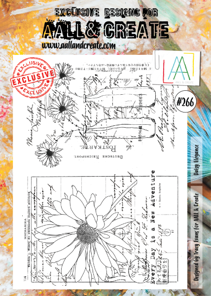 AALL and Create Daisy Elegance  Stamps - Stempel A4