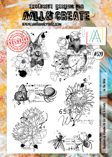 AALL and Create In the Wild  Stamps - Stempel A4