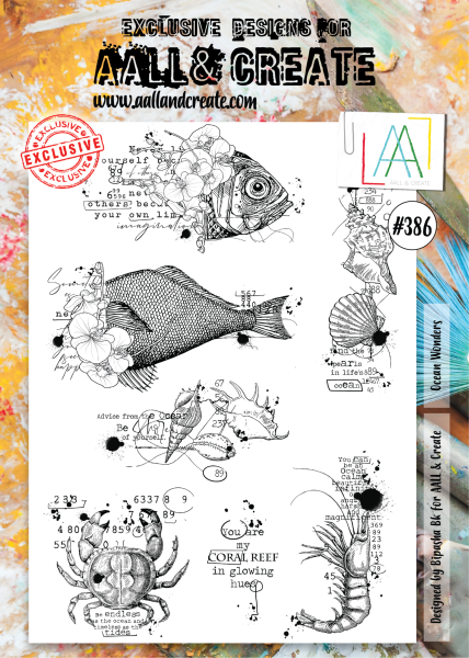 AALL and Create Ocean Wonders  Stamps - Stempel A4