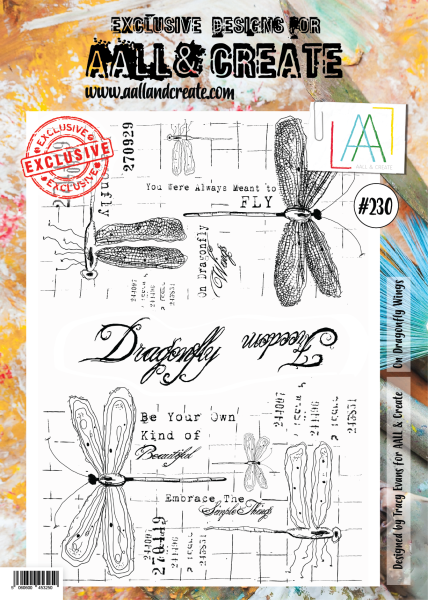 AALL and Create On Dragonfly Wings  Stamps - Stempel A4