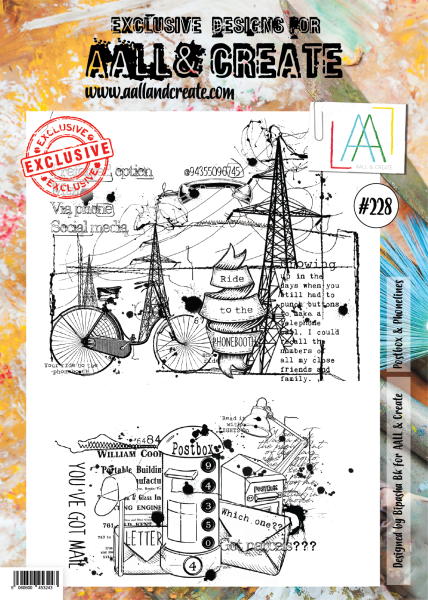 AALL and Create Postbox & Phonelines  Stamps - Stempel A4