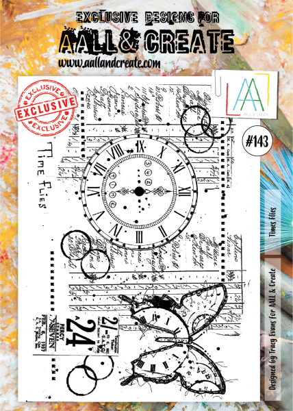 AALL and Create Times Flies  Stamps - Stempel A4