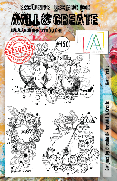 AALL and Create  Basic Fruits  Stamps - Stempel A5