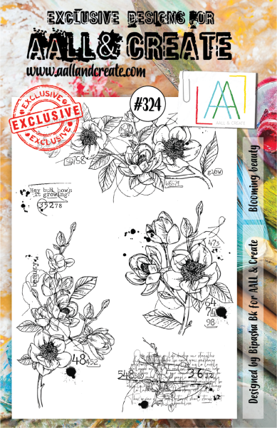 AALL and Create  Blooming Beauty  Stamps - Stempel A5