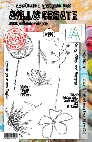 AALL and Create  Eclectic Stems  Stamps - Stempel A5