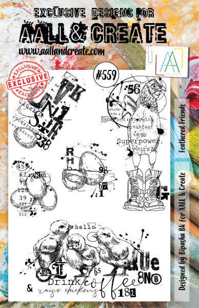 AALL and Create  Feathered Friends  Stamps - Stempel A5