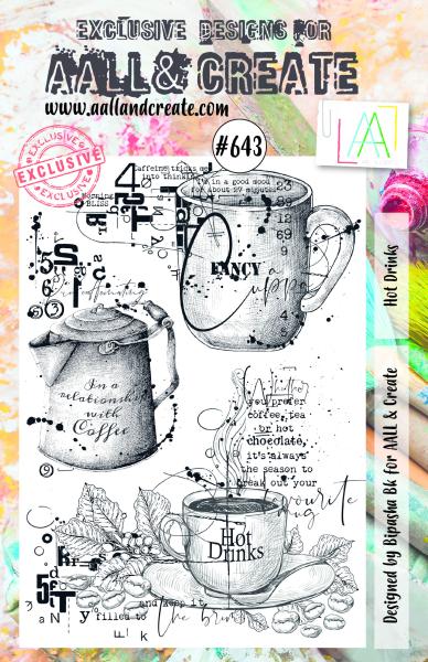 AALL and Create  Hot Drinks  Stamps - Stempel A5