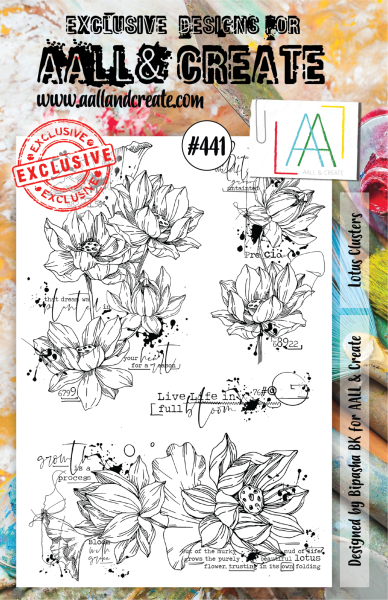 AALL and Create  Lotus Clusters  Stamps - Stempel A5