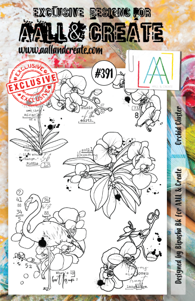 AALL and Create  Orchid Cluster  Stamps - Stempel A5