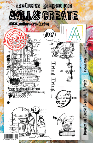 AALL and Create  Phonebooth Elements  Stamps - Stempel A5