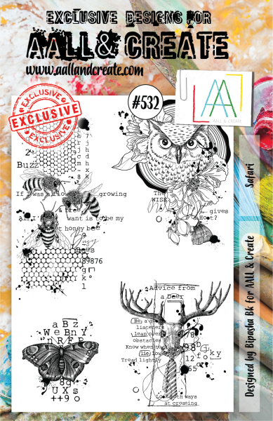 AALL and Create  Safari  Stamps - Stempel A5