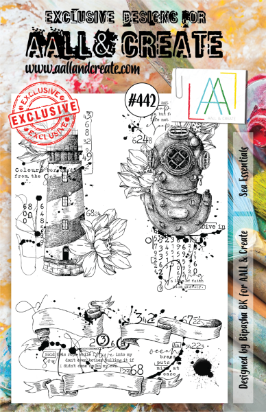 AALL and Create  Sea Essentials  Stamps - Stempel A5