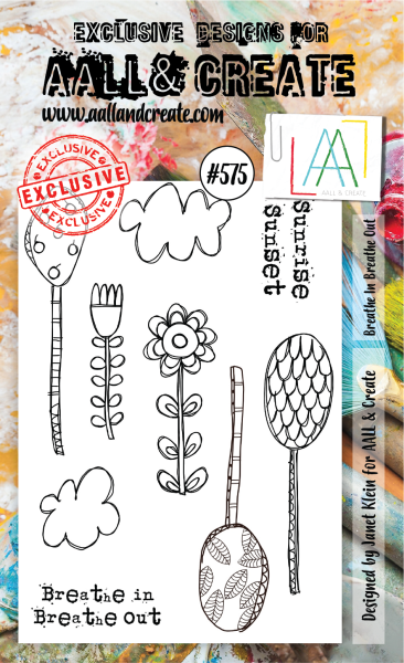 AALL and Create  Breathe In Breathe Out  Stamps - Stempel A6