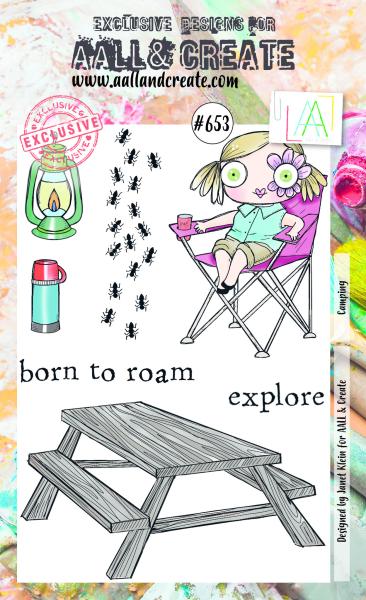 AALL and Create  Camping  Stamps - Stempel A6