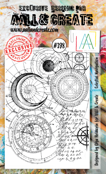 AALL and Create Celestial Navigation  Stamps - Stempel A6