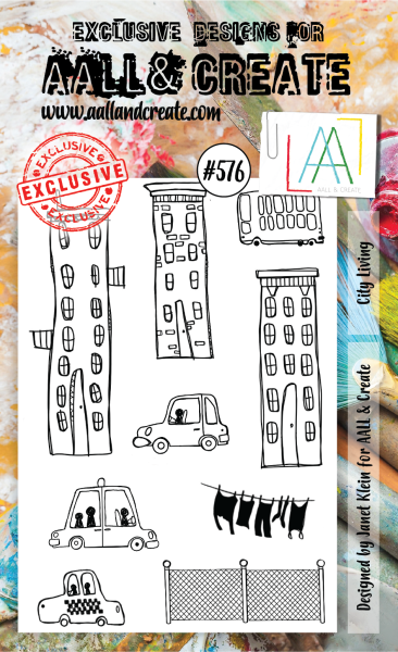 AALL and Create  City Living  Stamps - Stempel A6