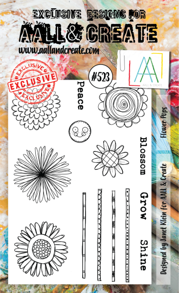 AALL and Create Flower Pops  Stamps - Stempel A6