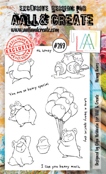 AALL and Create  Honey Bears  Stamps - Stempel A6