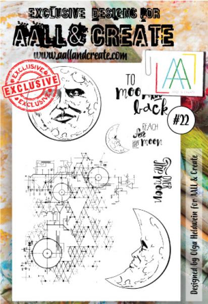 AALL and Create  Lunar  Stamps - Stempel A6