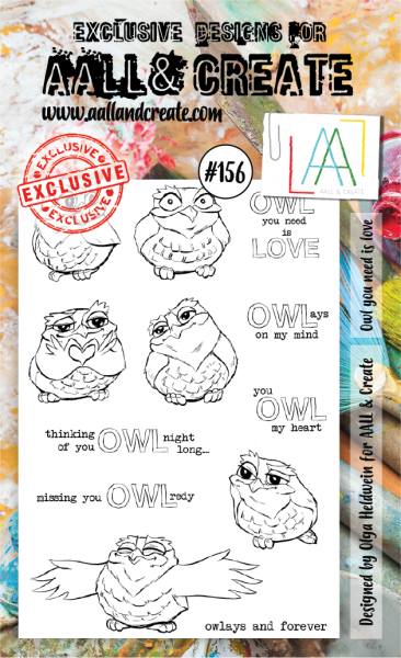 AALL and Create  Owl You Need Is Love  Stamps - Stempel A6