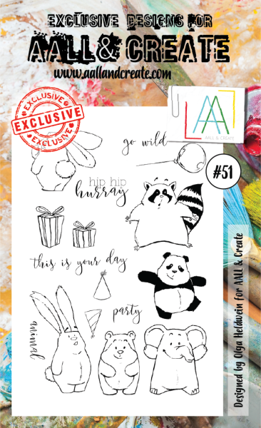 AALL and Create  Party Animal  Stamps - Stempel A6