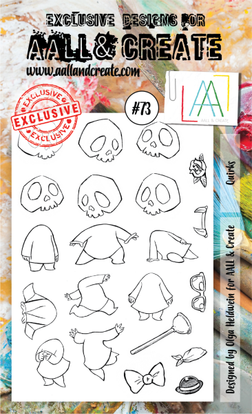 AALL and Create  Quirks  Stamps - Stempel A6