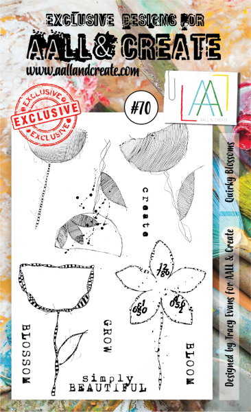 AALL and Create  Quirky Blossoms  Stamps - Stempel A6