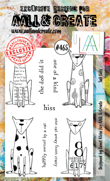 AALL and Create  Tall Cats  Stamps - Stempel A6