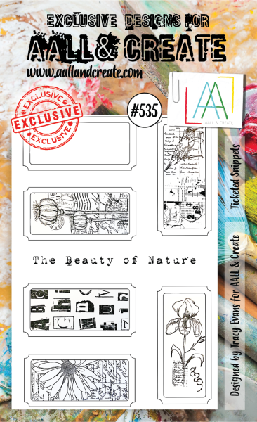 AALL and Create  Ticketed Snippets  Stamps - Stempel A6