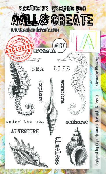 AALL and Create  Underwater Wonders  Stamps - Stempel A6