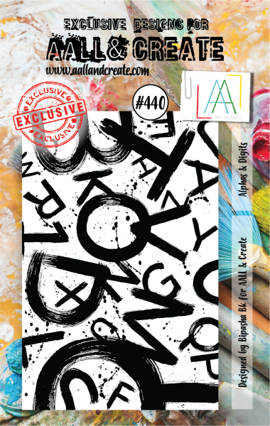 AALL and Create  Alphas & Digits  Stamps - Stempel A7