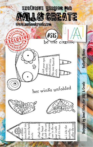 AALL and Create  Butterfly House  Stamps - Stempel A7