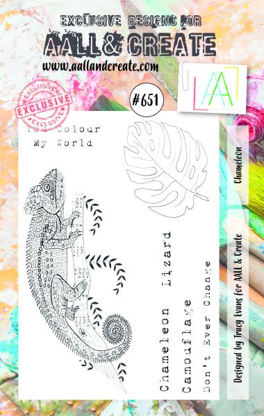 AALL and Create  Chameleon  Stamps - Stempel A7