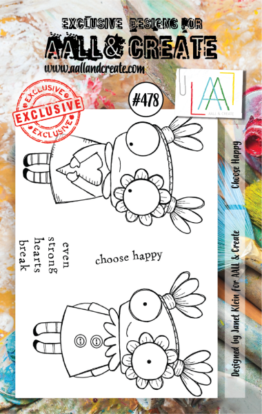 AALL and Create  Choose Happy  Stamps - Stempel A7