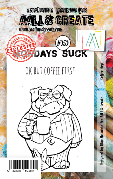 AALL and Create  Coffee First  Stamps - Stempel A7