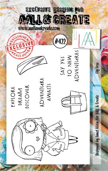 AALL and Create  Fly Free  Stamps - Stempel A7