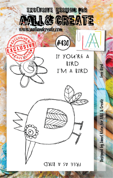 AALL and Create  Free Bird  Stamps - Stempel A7