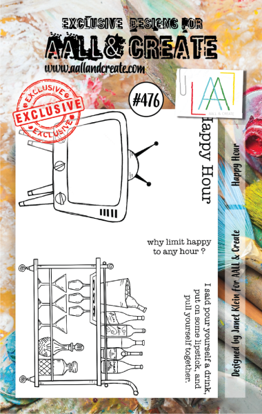 AALL and Create  Happy Hour  Stamps - Stempel A7