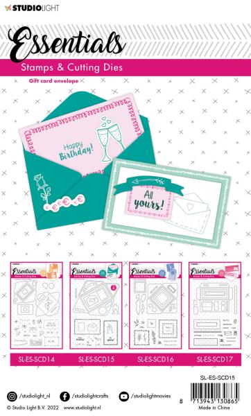 Studio Light -  Stempel mit Stanze Gift Card Envelope Stamp & Die 