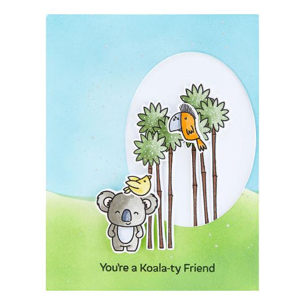 Spellbinders Stempel & Stanzset "Playful Koalas Stamp & Die Set"