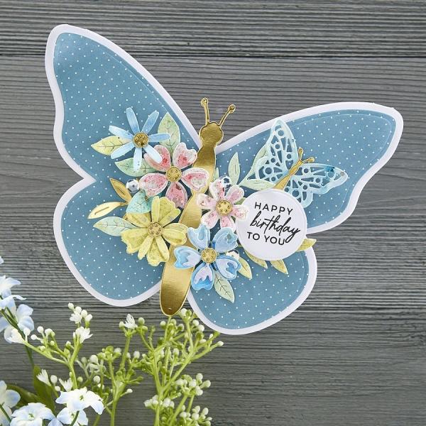 Spellbinders Dies "Butterfly Card Creator Etched" Stanzschablonen