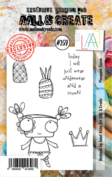 AALL and Create  Pineapple Queen  Stamps - Stempel A7