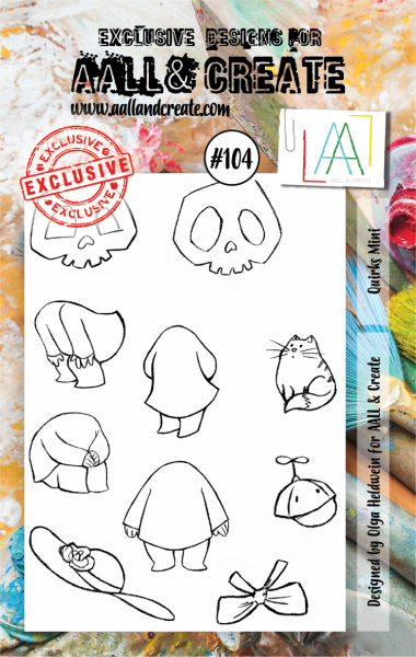 AALL and Create  Quirks Mini  Stamps - Stempel A7