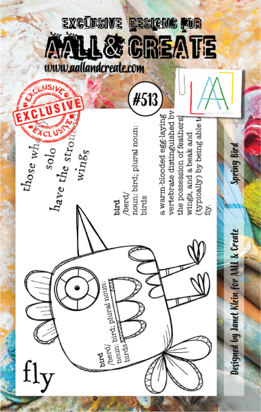 AALL and Create  Spring Bird  Stamps - Stempel A7