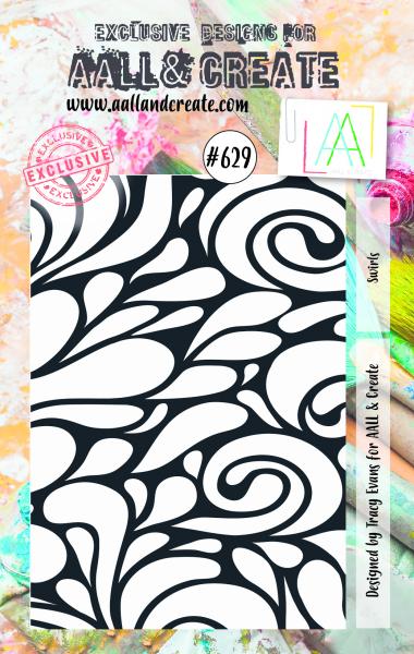 AALL and Create  Swirls  Stamps - Stempel A7